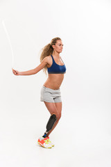 Full length portrait of a confident young disabled sportswoman