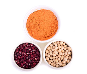 Various spices Isolated on white background