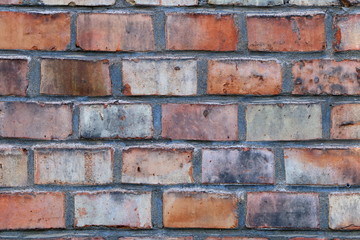 Naklejka premium Historic Brick Facade, Historische Backsteinfassade an einer Fabrik