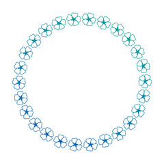 floral wreath crown frame