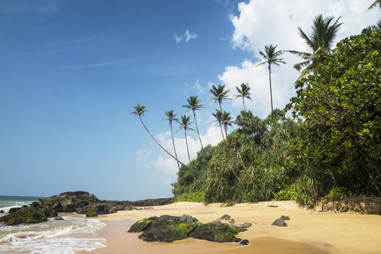 Tropical beach, Wellamadama, Matara, Southern Province, Sri Lanka