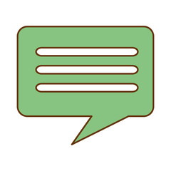 Fototapeta premium speech bubble isolated icon