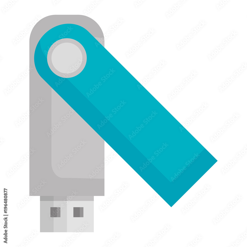 Poster usb memory isolated icon