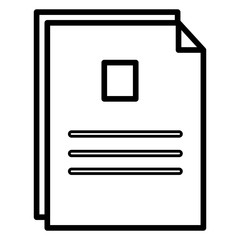 paper document isolated icon