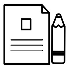 pencil write with paper documents