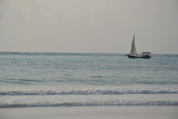 Voilier au large de Zanzibar