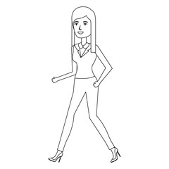 beautiful businesswoman avatar character