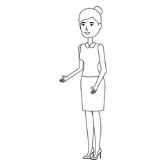 beautiful businesswoman avatar character