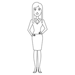 beautiful businesswoman avatar character