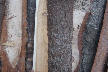 The texture of wood.