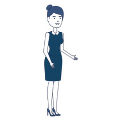beautiful businesswoman avatar character vector illustration design