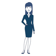 beautiful businesswoman avatar character vector illustration design