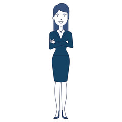 beautiful businesswoman avatar character vector illustration design