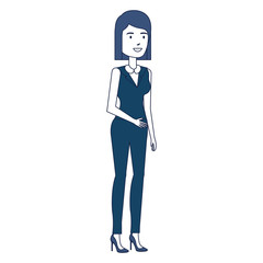 Fototapeta premium beautiful businesswoman avatar character vector illustration design