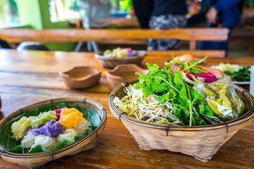 Thai food is delicious as well as colorful. - 196484034