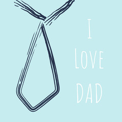 Happy Father's day. Vector eps 10