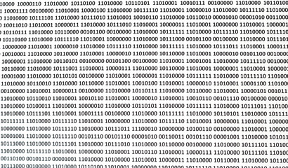 Binary code background. Binary code, algorithm binary, data code, decryption and encoding, row...