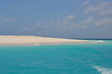 Banc de sable au large de Zanzibar