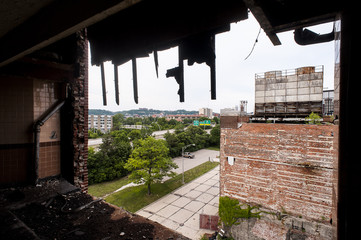Fototapeta premium Abandoned Hudepohl Brewery - Cincinnati, Ohio