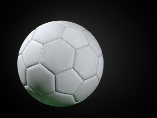 Fototapeta na wymiar White soccer ball