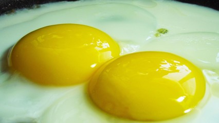 Delicious scrambled eggs for Breakfast.