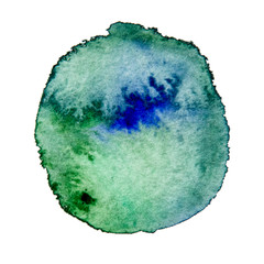 green circle, stain