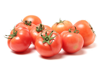 fresh tomato isolated on white background