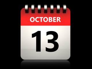 3d 13 october calendar