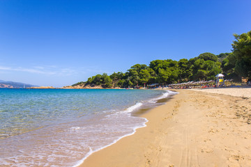 Banana beach on the Skiathos island, Greece