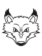 böse gefährlich gesicht kopf süß niedlich klein kind fuchs schön design cool comic cartoon clipart logo tier wald