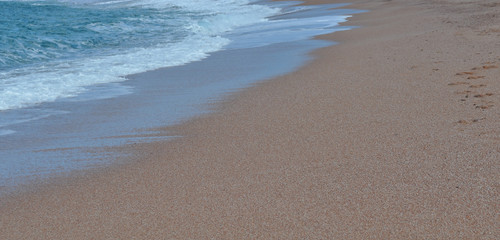 tide on the sandy beach