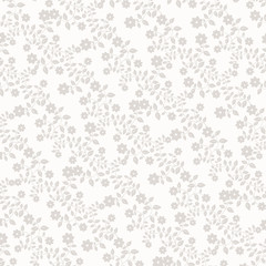 Floral pattern wallpapers in the style of Baroque . Modern illustration