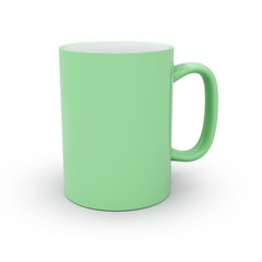 green cup 3D illustration, 3D rendering