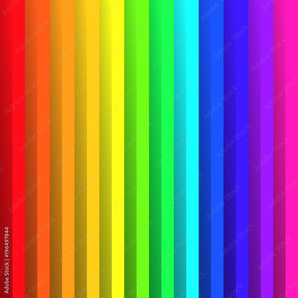 Poster folded paper in colors of rainbow spectrum. with shadow effect. happy abstract vector background wal