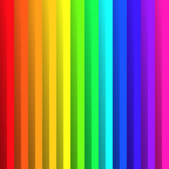 Folded paper in colors of rainbow spectrum. With shadow effect. Happy abstract vector background wallpaper.
