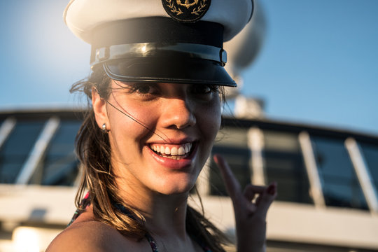 Girl Taking a selfie on Cruise Ship