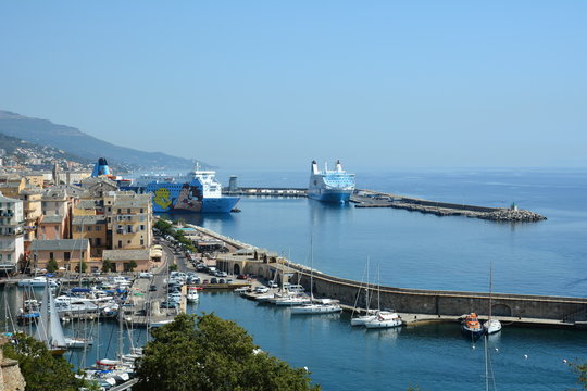 Corse, Bastia, le port.