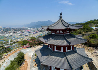 A stupa in Fuzhou City, Fujian Province, China