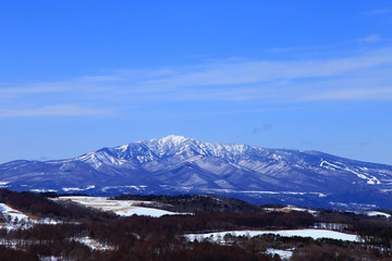Mount Shirane in winter
