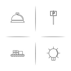 Travel simple linear icon set.Simple outline icons