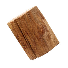 log isolated on a white background