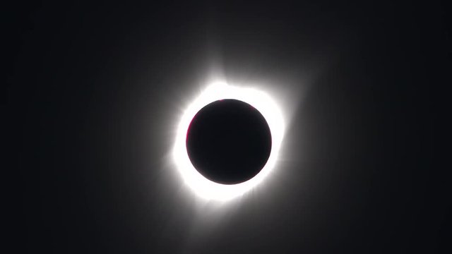 A ring forms around the sun during the 2017 solar eclipse.