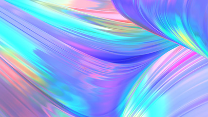 holographic abstract background. Holographic neon foil trend background