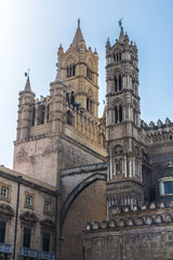 Fototapeta na wymiar Palermo Cathedral in Palermo, Sicily, Italy