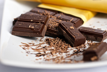 Dark chocolate decoration