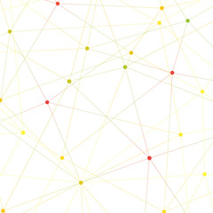 Graphic illustration molecule and communication. Colorful Dots with connections for your design