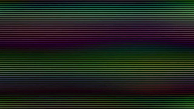 Colored Bad Tv Signal Screen Lines Flickering Background Motion