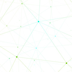 Graphic illustration molecule and communication. Colorful Dots with connections for your design