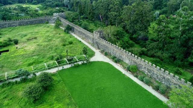 drone shoting of the ancient Gonio Aphsaros fortress near Batumi, Georgia