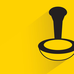 spoon in yellow background